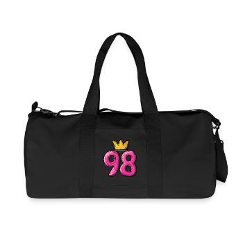 98 Number Krone - Recycled Canvas Sports Bag by Stanley/Stella - black - Front