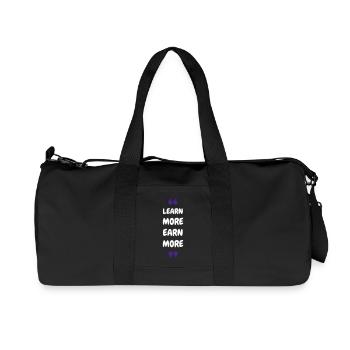 En savoir plus Gagnez plus - Sac de sport en toile recyclée Stanley/Stella - noir - Devant