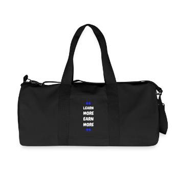 En savoir plus Gagnez plus - Sac de sport en toile recyclée Stanley/Stella - noir - Devant
