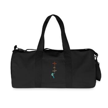 Battement de cœur escalade - idée cadeau - Sac de sport en toile recyclée Stanley/Stella - noir - Devant