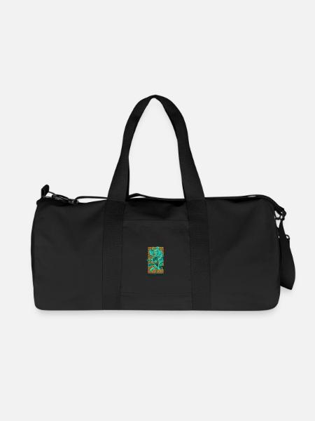 Flora and Fauna Plants Design - Recycled Canvas Sports Bag by Stanley/Stella - black