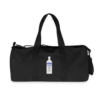 Vodka is the Answer - Recycelte Canvas-Sporttasche von Stanley/Stella - Schwarz - Vorne