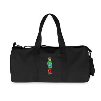 Elf Weihnachten Paket - Recycelte Canvas-Sporttasche von Stanley/Stella - Schwarz - Vorne