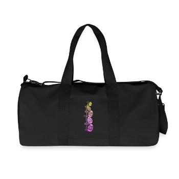 Colorful Easter eggs for Easter - Recycled Canvas Sports Bag by Stanley/Stella - black - Front