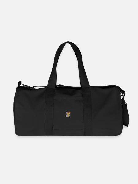 Abstraktes Naturformen-T-Shirt - Recycelte Canvas-Sporttasche von Stanley/Stella - Schwarz