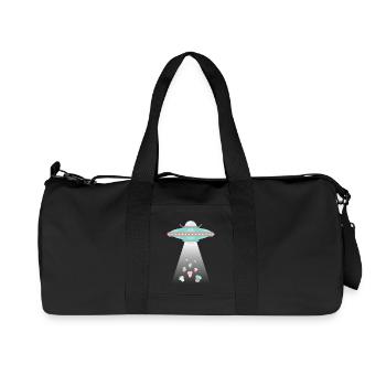 UFO's are Stealing our Cakes. - Recycled Canvas Sports Bag by Stanley/Stella - black - Front