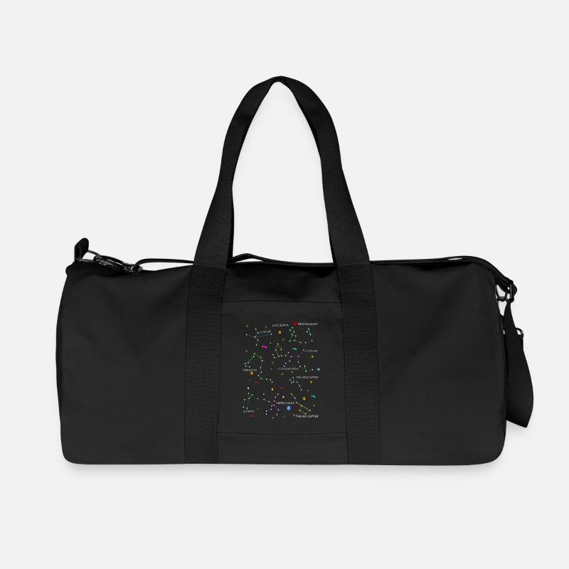 Konstellationen - Recycelte Canvas-Sporttasche von Stanley/Stella - Schwarz