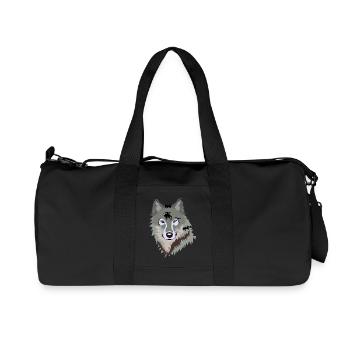 Wolf - Recycled Canvas Sports Bag by Stanley/Stella - black - Front