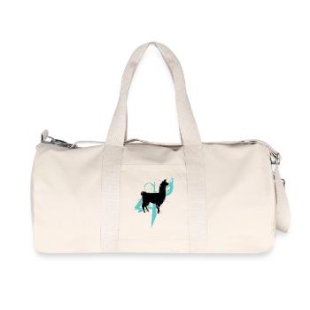 Lama Alpaka Fashion - Recycelte Canvas-Sporttasche von Stanley/Stella - Naturweiß - Vorne