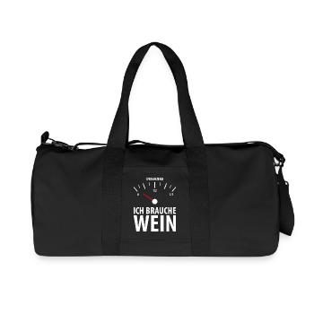 Wein Geschenk - Recycelte Canvas-Sporttasche von Stanley/Stella - Schwarz - Vorne