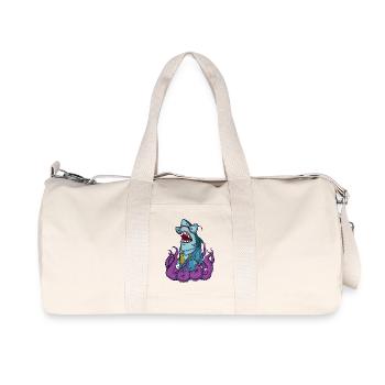 Sharktoman - Recycelte Canvas-Sporttasche von Stanley/Stella - Naturweiß - Vorne