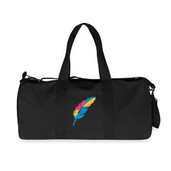 A colorful feather - Recycled Canvas Sports Bag by Stanley/Stella - black - Front