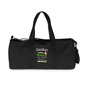 Zimmermann - Recycelte Canvas-Sporttasche von Stanley/Stella - Schwarz - Vorne