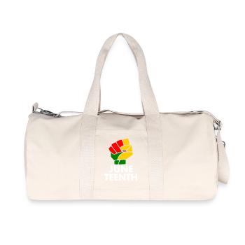 juneteenth - Recycled Canvas Sports Bag by Stanley/Stella - natural - Front