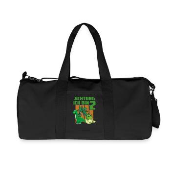 Achtung ich bin Zwei Jahre alt - Recycelte Canvas-Sporttasche von Stanley/Stella - Schwarz - Vorne
