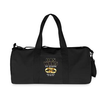 Das war´s wir Heiraten - Recycelte Canvas-Sporttasche von Stanley/Stella - Schwarz - Vorne