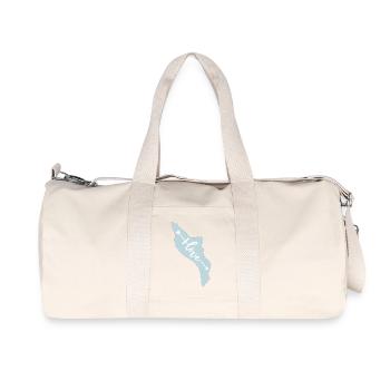 Il d'Oléron I love - Sac de sport en toile recyclée Stanley/Stella - blanc naturel - Devant