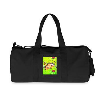 Happy Taco - Recycled Canvas Sports Bag by Stanley/Stella - black - Front