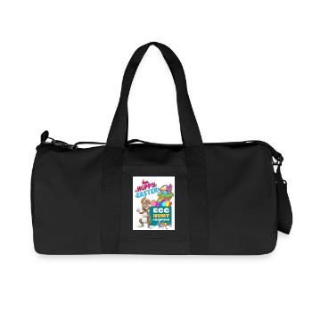 Happy Easter Osterhase Egg Hunt Champion Ostern - Recycelte Canvas-Sporttasche von Stanley/Stella - Schwarz - Vorne