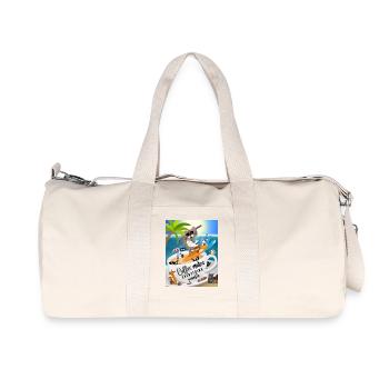 Dire humour - Le café rend tout possible - Sac de sport en toile recyclée Stanley/Stella - blanc naturel - Devant