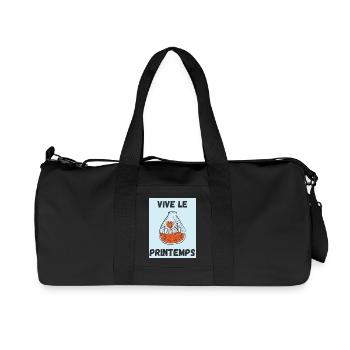 JARDINAGE,RETRAITE,PRINTEMPS,JARDIN,JARDINIER,ETE - Sac de sport en toile recyclée Stanley/Stella - noir - Devant