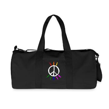 Peace - Recycled Canvas Sports Bag by Stanley/Stella - black - Front