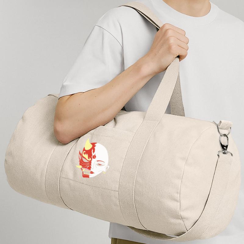 Mensch oder Dämon? Recycelte Canvas-Sporttasche von Stanley/Stella