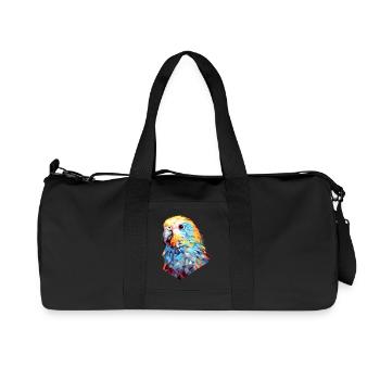 Wellensittich Polygon Vogel Wellensittiche - Recycelte Canvas-Sporttasche von Stanley/Stella - Schwarz - Vorne