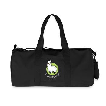 Chemise de nuit alpaga mignon nuit de sommeil animaux icône - Sac de sport en toile recyclée Stanley/Stella - noir - Devant