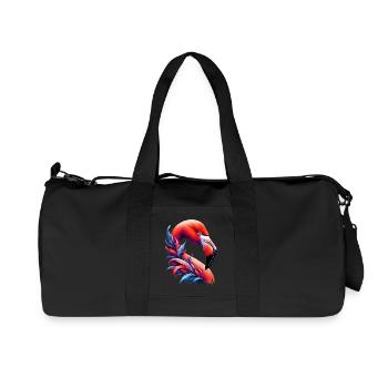 Flamingo - Recycelte Canvas-Sporttasche von Stanley/Stella - Schwarz - Vorne