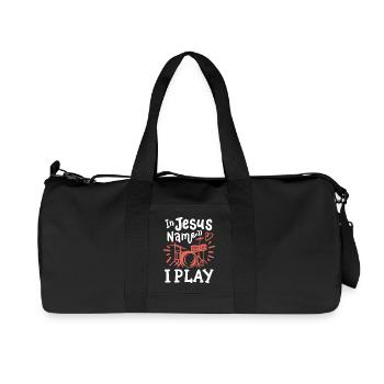 Schlagzeug Schlagzeuger - Recycelte Canvas-Sporttasche von Stanley/Stella - Schwarz - Vorne