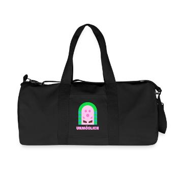 Unmöglich - Recycelte Canvas-Sporttasche von Stanley/Stella - Schwarz - Vorne