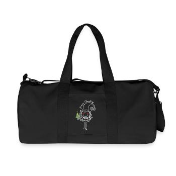 Merry Christmas - Recycled Canvas Sports Bag by Stanley/Stella - black - Front