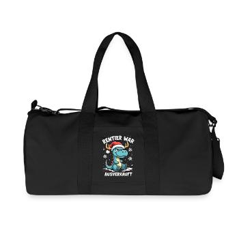 Dino Rentier war ausverkauft - Recycelte Canvas-Sporttasche von Stanley/Stella - Schwarz - Vorne