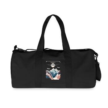 Reisen - Recycelte Canvas-Sporttasche von Stanley/Stella - Schwarz - Vorne