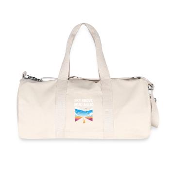 ROAD TRIP DESIGN - Recycled Canvas Sports Bag by Stanley/Stella - natural - Front