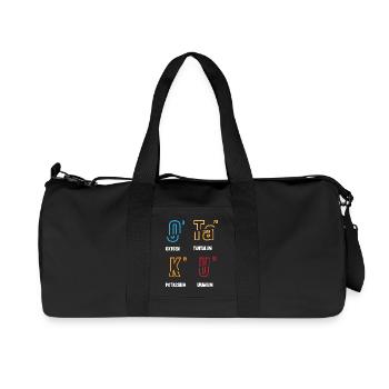 Periodic table - Recycled Canvas Sports Bag by Stanley/Stella - black - Front