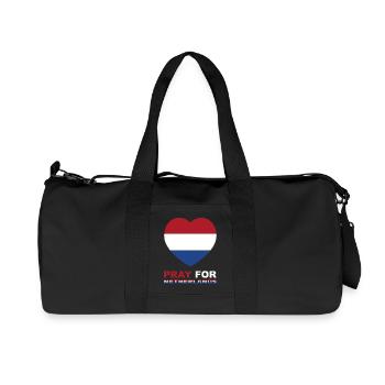 Betet für Met Hart in den Niederlanden - Recycelte Canvas-Sporttasche von Stanley/Stella - Schwarz - Vorne
