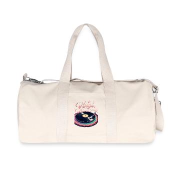 Vinyl vibes only - Recycled Canvas Sports Bag by Stanley/Stella - natural - Front