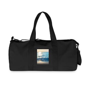 LIKE THE OCEAN THE SOUL IS DEEP AND WE KNOW NOT - Recycelte Canvas-Sporttasche von Stanley/Stella - Schwarz - Vorne