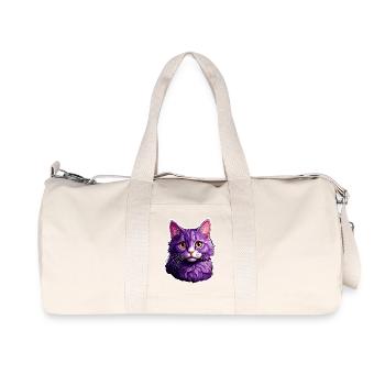 Cat modern design - Recycled Canvas Sports Bag by Stanley/Stella - natural - Front