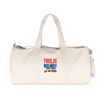 C’est ma façon de faire - Sac de sport en toile recyclée Stanley/Stella - blanc naturel - Devant