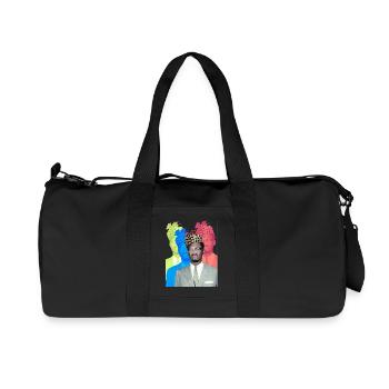 Patrice Lumumba - Recycelte Canvas-Sporttasche von Stanley/Stella - Schwarz - Vorne