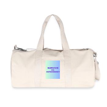 SURVIVE co dependency - Sac de sport en toile recyclée Stanley/Stella - blanc naturel - Devant