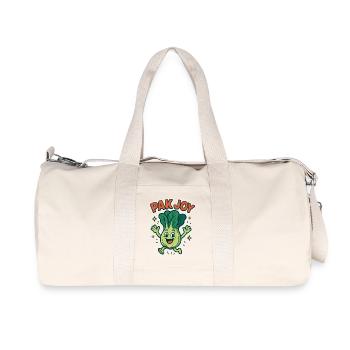 Pak Joy – Happy Pak Choi - Recycled Canvas Sports Bag by Stanley/Stella - natural - Front