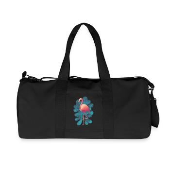 Flamingo - Recycelte Canvas-Sporttasche von Stanley/Stella - Schwarz - Vorne