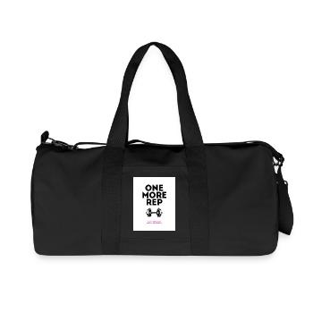 Gym Motivation Une conception de représentation de plus - Sac de sport en toile recyclée Stanley/Stella - noir - Devant