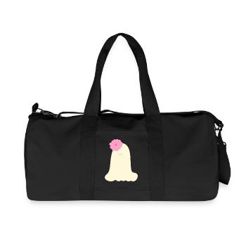Fantôme d’Halloween ludique - Sac de sport en toile recyclée Stanley/Stella - noir - Devant