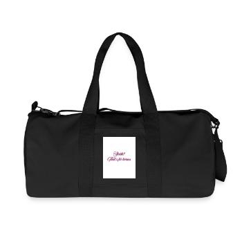 Étable? C’est pour les chevaux. - Sac de sport en toile recyclée Stanley/Stella - noir - Devant