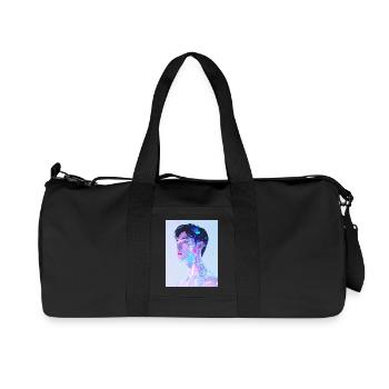 Holographic Neon Portrait - Recycled Canvas Sports Bag by Stanley/Stella - black - Front